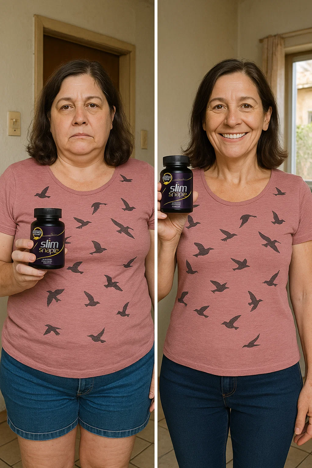 Antes e depois com Slim Shape